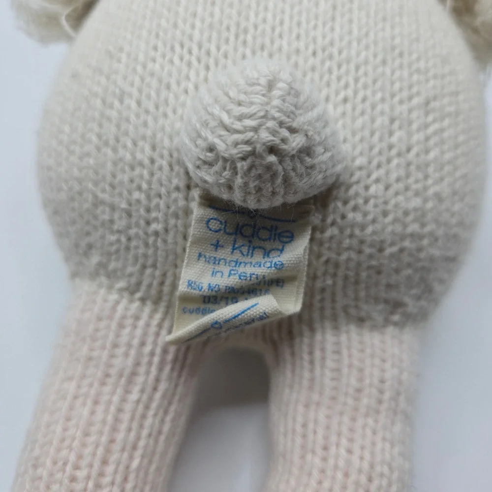 Cuddle +‎ Kind Plush Harlow the Swan Stuffed Animal Knit Doll Toy Handmade